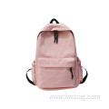 Simple Style Air Cushion Straps Ladies Backpack Custom Print Nylon School Bag